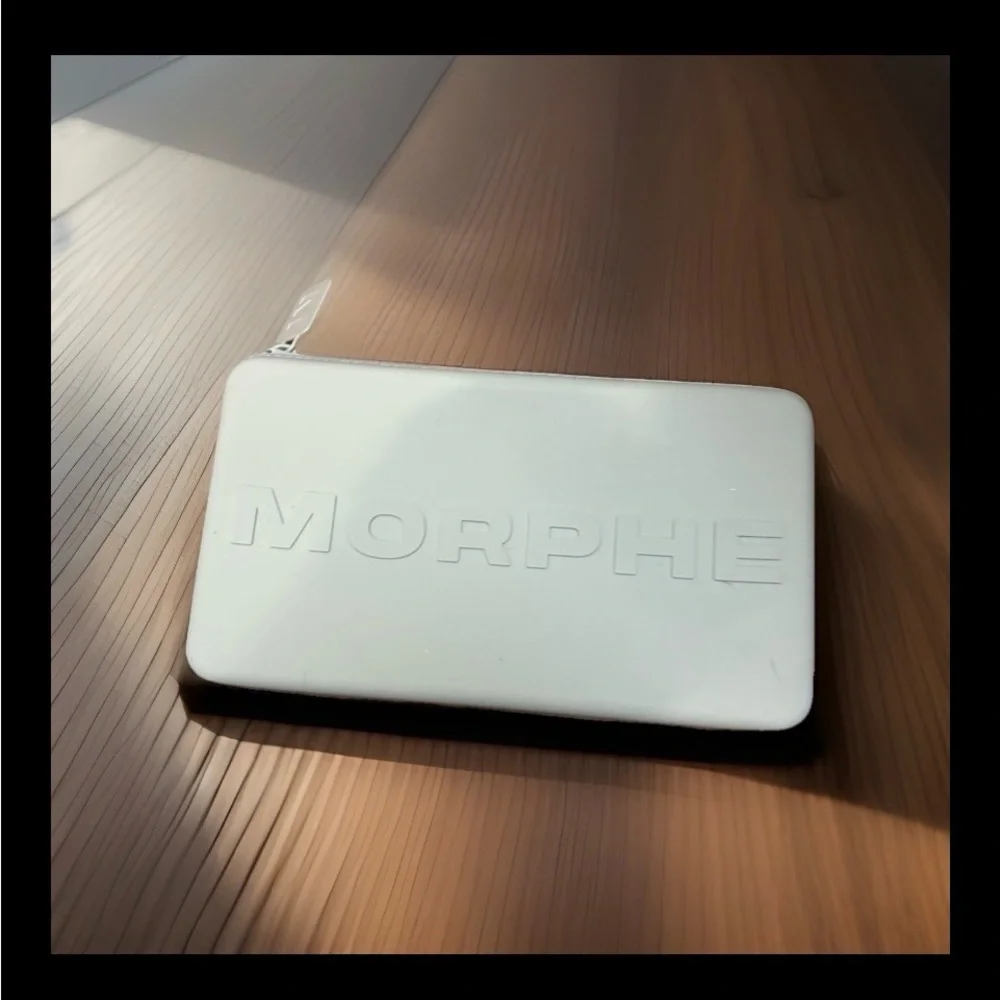 Morphe White and Black Zip Makeup Case
